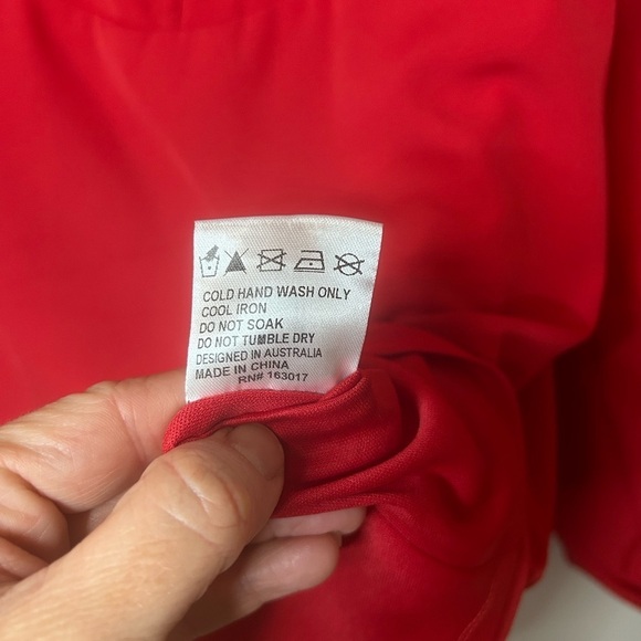 Princess Polly Lillie Long Sleeve Red Mini Dress - Picture 7 of 8